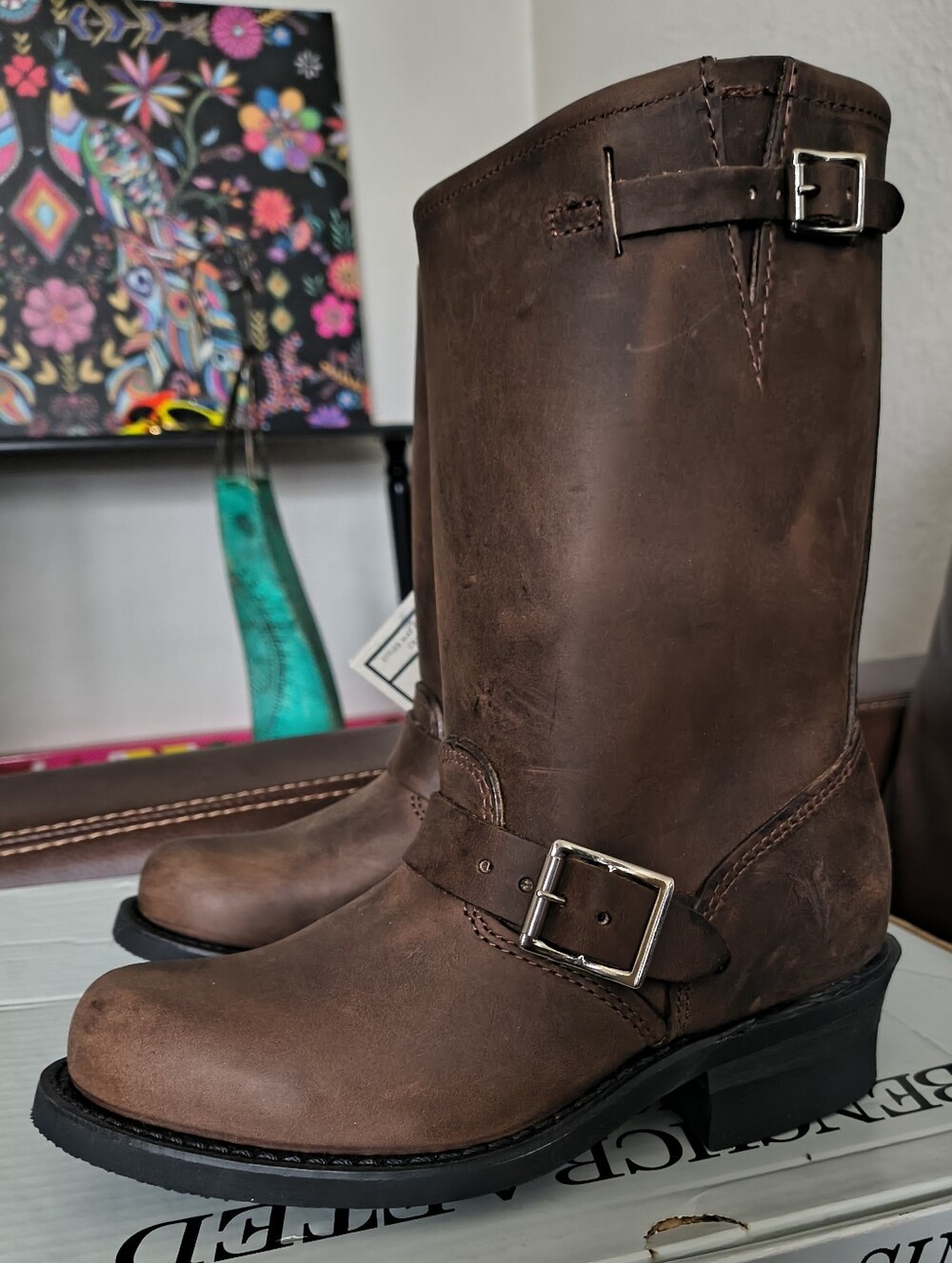 Frye Engineer 12R Boots, Style #77400 Gaucho, New In Box